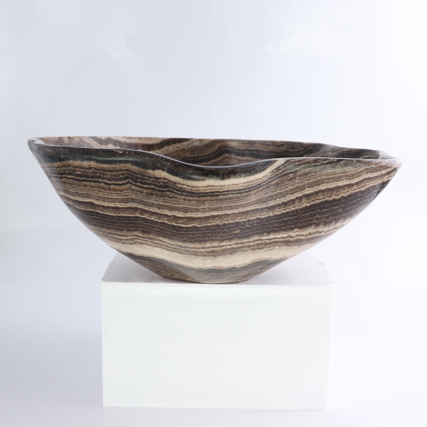 Mexican Onyx/Calcite Bowl 11"