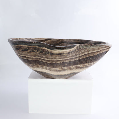 Mexican Onyx/Calcite Bowl 11"