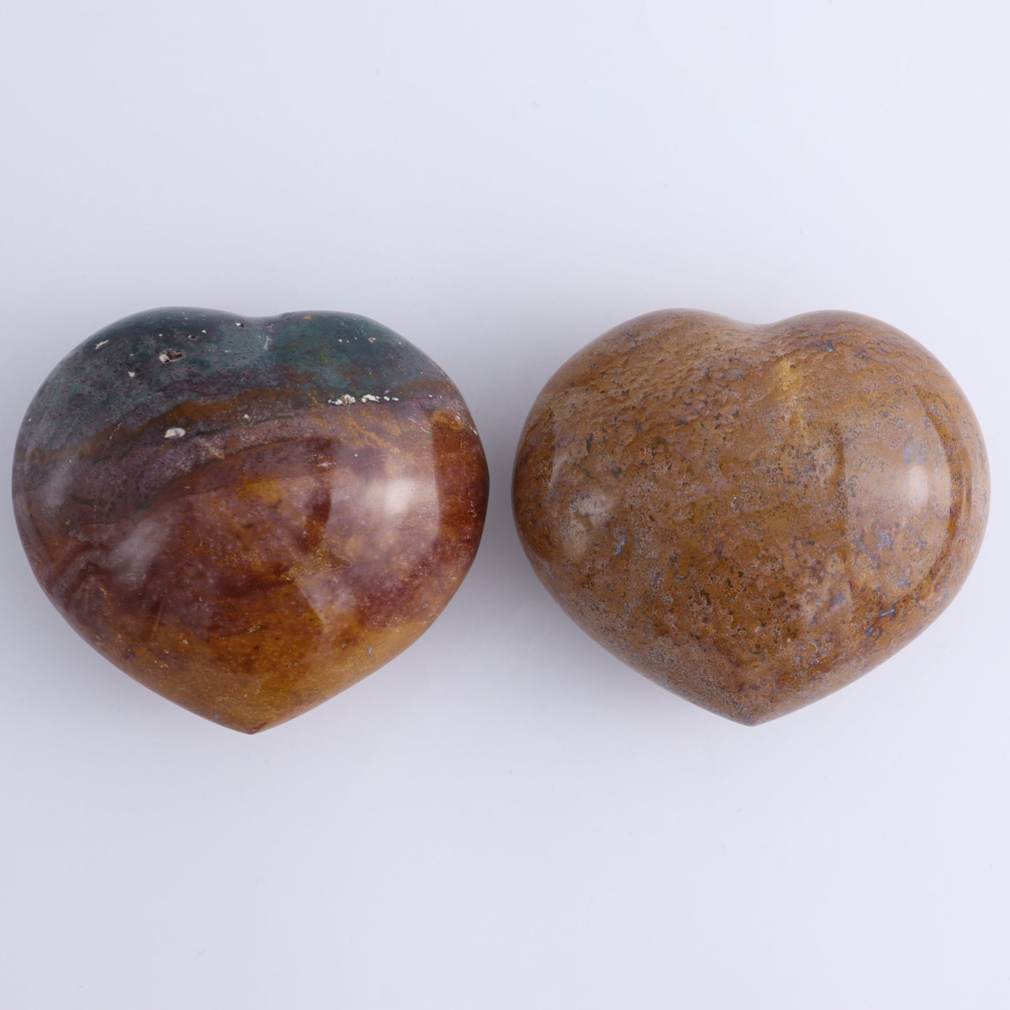 Ocean Jasper Hearts Set of 4 - Expert Wholesale and Supplier of Wholesale Crystals & Bulk Gemstones, ["close_50","Hearts","Madagascar","Ocean Jasper"]
