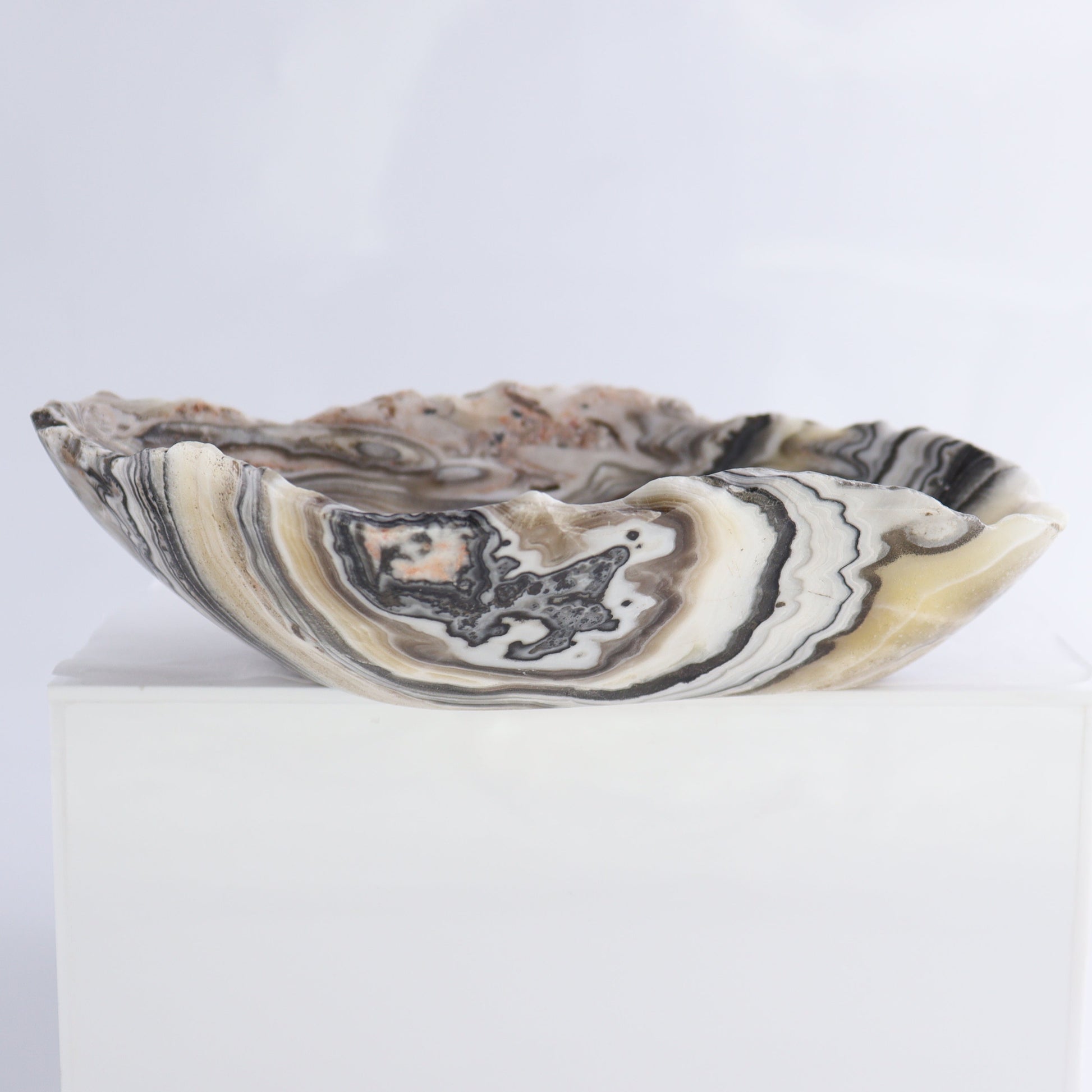 Zebra Onyx Bowl Set of 3 - Expert Wholesale and Supplier of Wholesale Crystals & Bulk Gemstones, ["Bowls","Mexico","onyx"]
