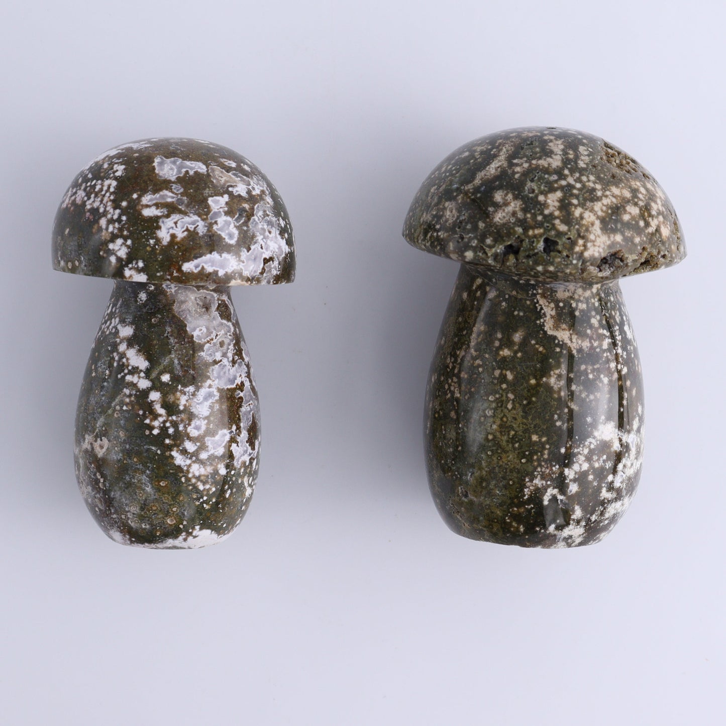 Ocean Jasper Mushrooms Set of 7 - Expert Wholesale and Supplier of Wholesale Crystals & Bulk Gemstones, ["jasper","Madagascar","Mushrooms","Ocean Jasper"]