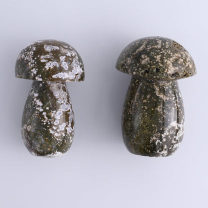 Ocean Jasper Mushrooms Set of 7 - Expert Wholesale and Supplier of Wholesale Crystals & Bulk Gemstones, ["jasper","Madagascar","Mushrooms","Ocean Jasper"]