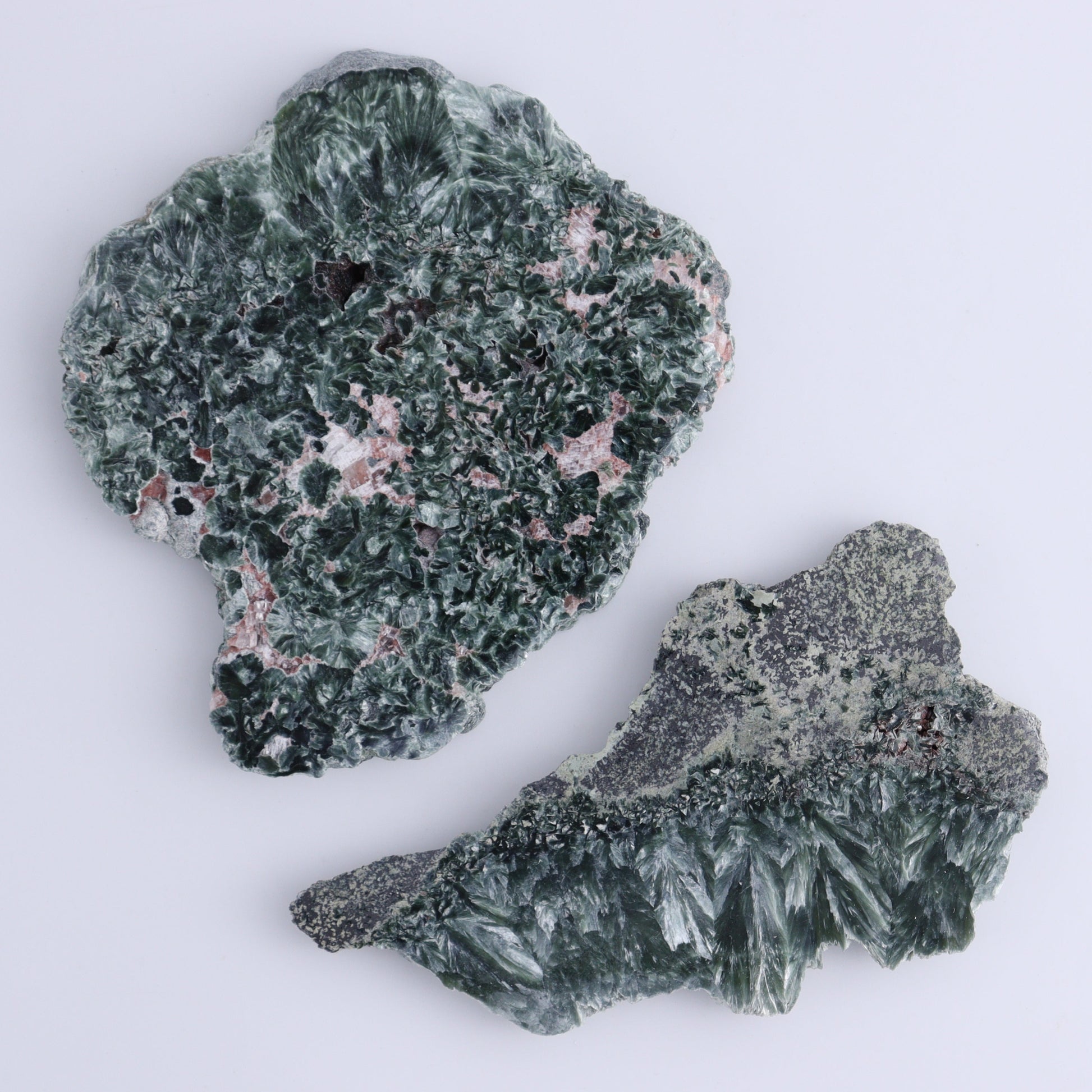 Seraphinite Slices Set of 6 - Expert Wholesale and Supplier of Wholesale Crystals & Bulk Gemstones, ["Seraphinite","Slices and Slabs"]
