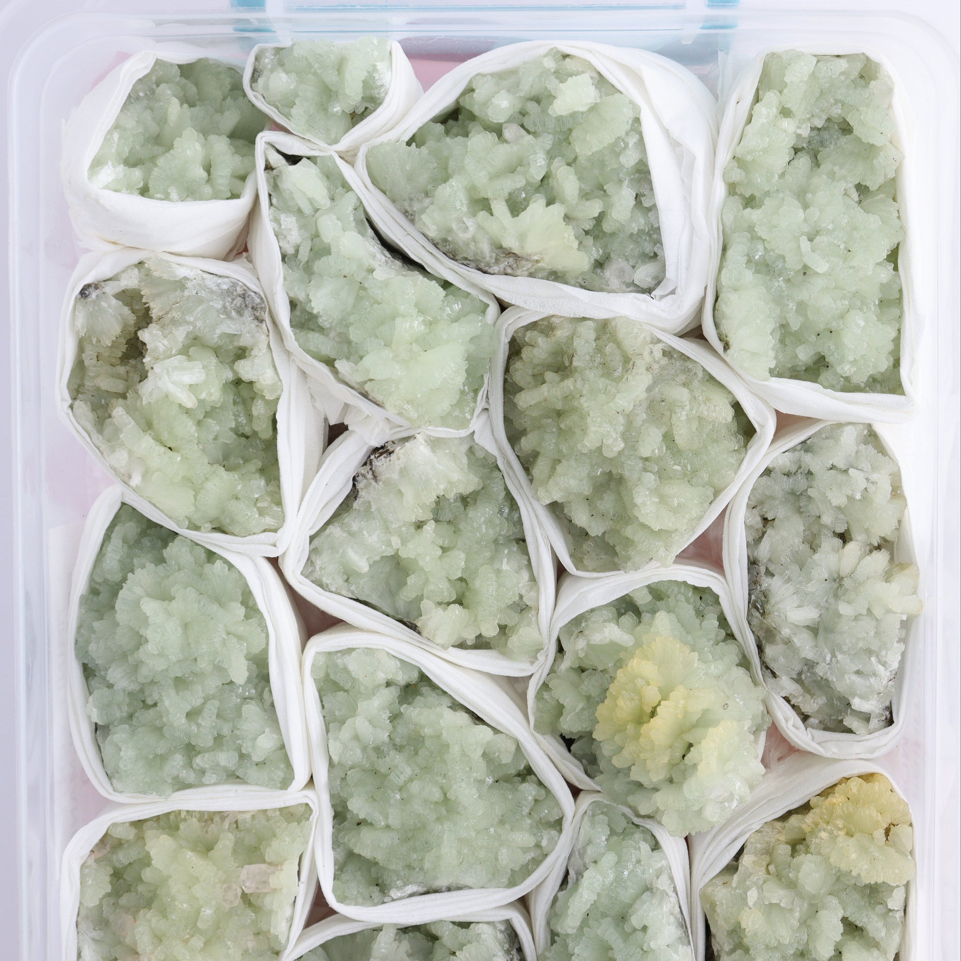 Prehnite Flat from Morocco - Expert Wholesale and Supplier of Wholesale Crystals & Bulk Gemstones, ["Clusters","Flats","Morocco","Prehnite"]