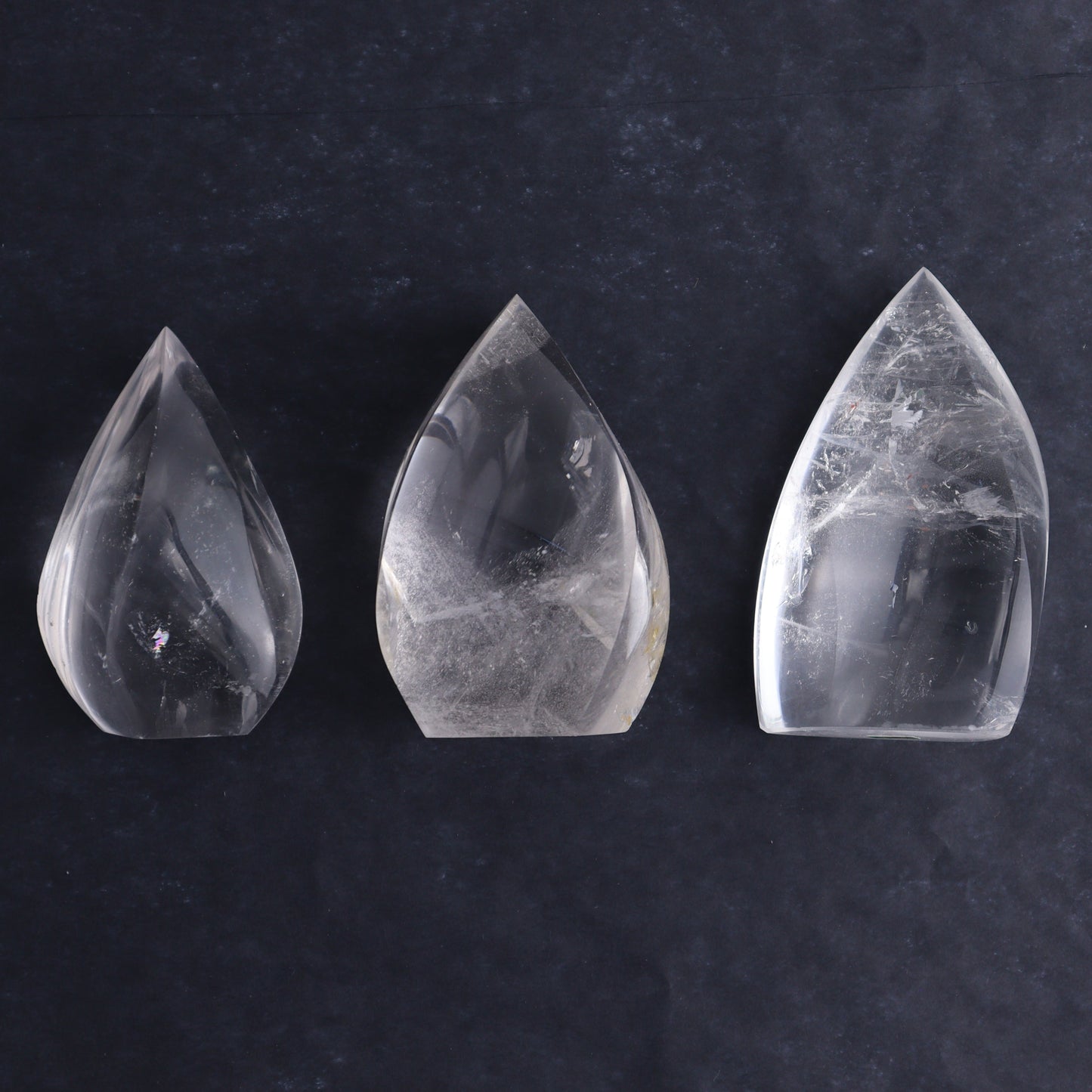 Imperfect Clear Quartz Flames Set of 6 - Expert Wholesale and Supplier of Wholesale Crystals & Bulk Gemstones, ["Brazil","Clear Quartz","flames","Quartz"]