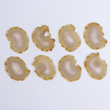 Iris Agate Slices Set of 8 - Expert Wholesale and Supplier of Wholesale Crystals & Bulk Gemstones, ["Agate","Iris Agate","Slices and Slabs"]