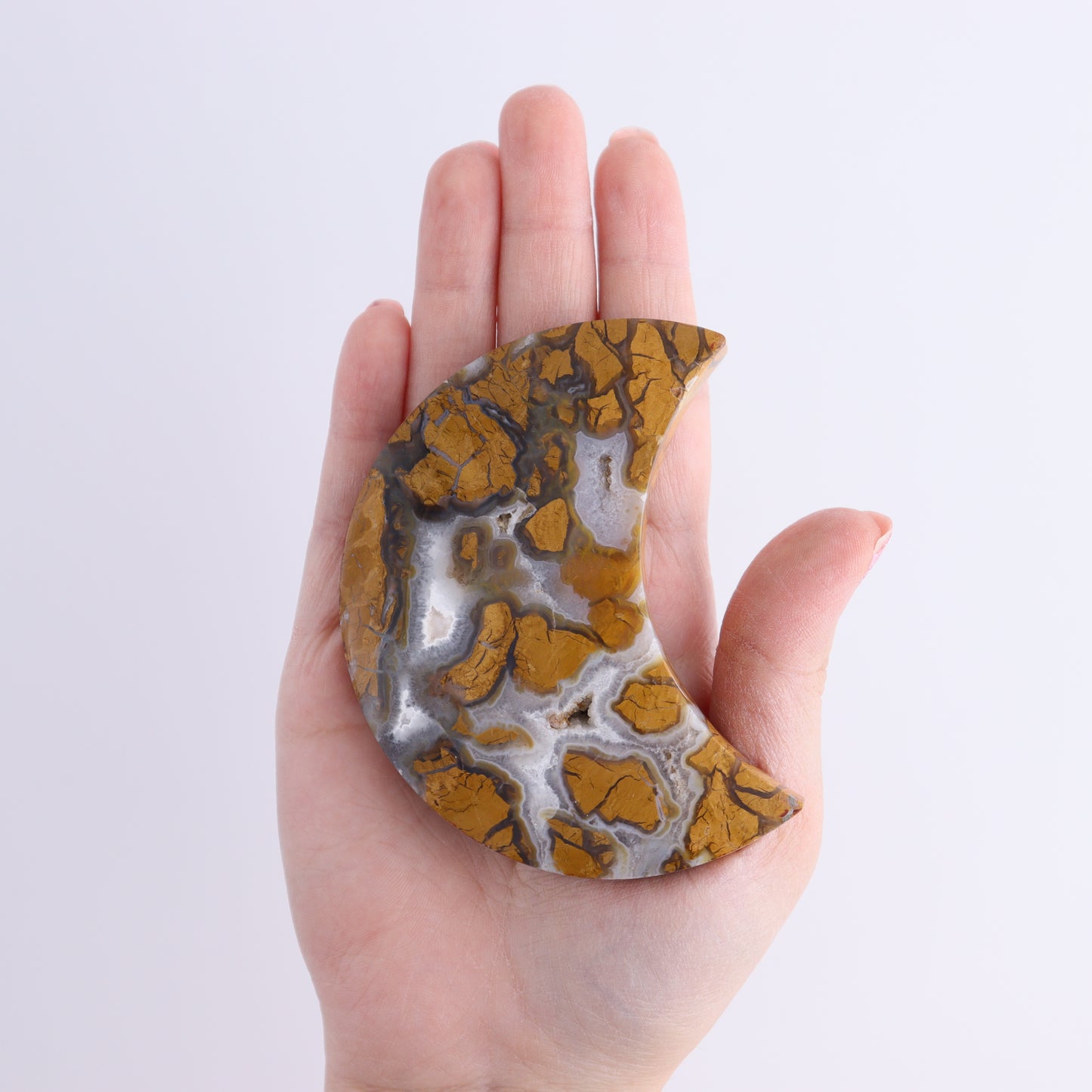 Brecciated Jasper Moons Set of 6 - Expert Wholesale and Supplier of Wholesale Crystals & Bulk Gemstones, ["Brecciated Jasper","Indonesia","moons"]