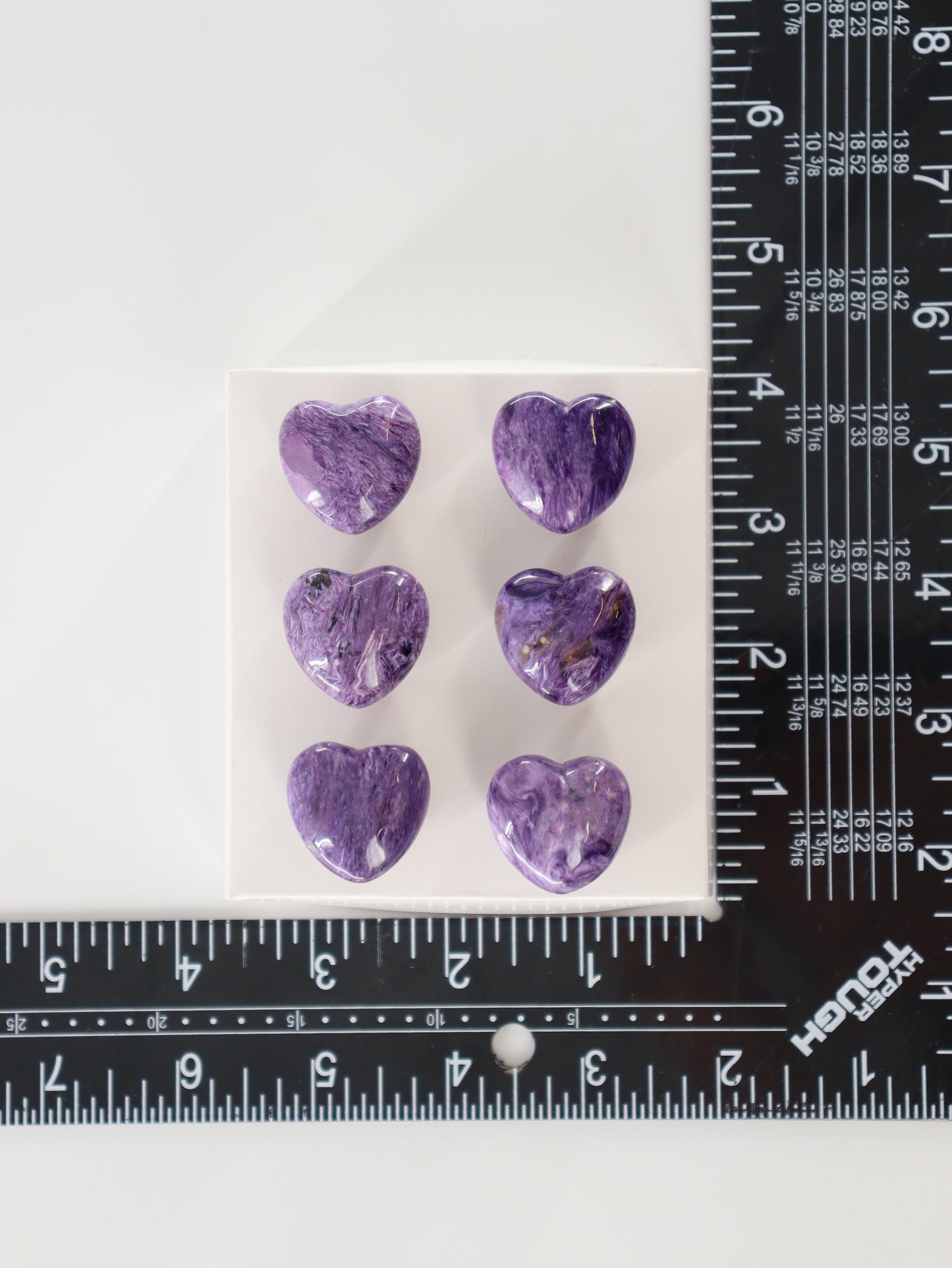 Charoite Hearts Set of 6 - Expert Wholesale and Supplier of Wholesale Crystals & Bulk Gemstones, []