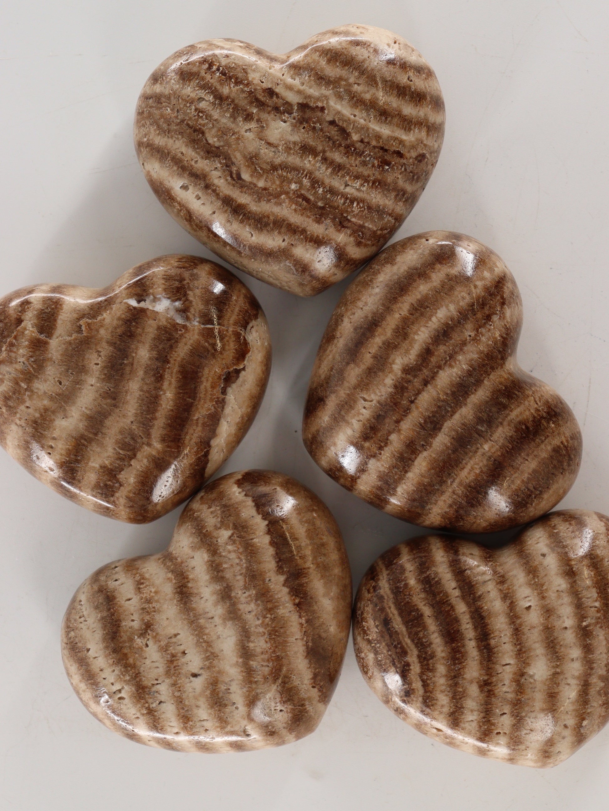 Onyx Hearts Set of 5 - Expert Wholesale and Supplier of Wholesale Crystals & Bulk Gemstones, []