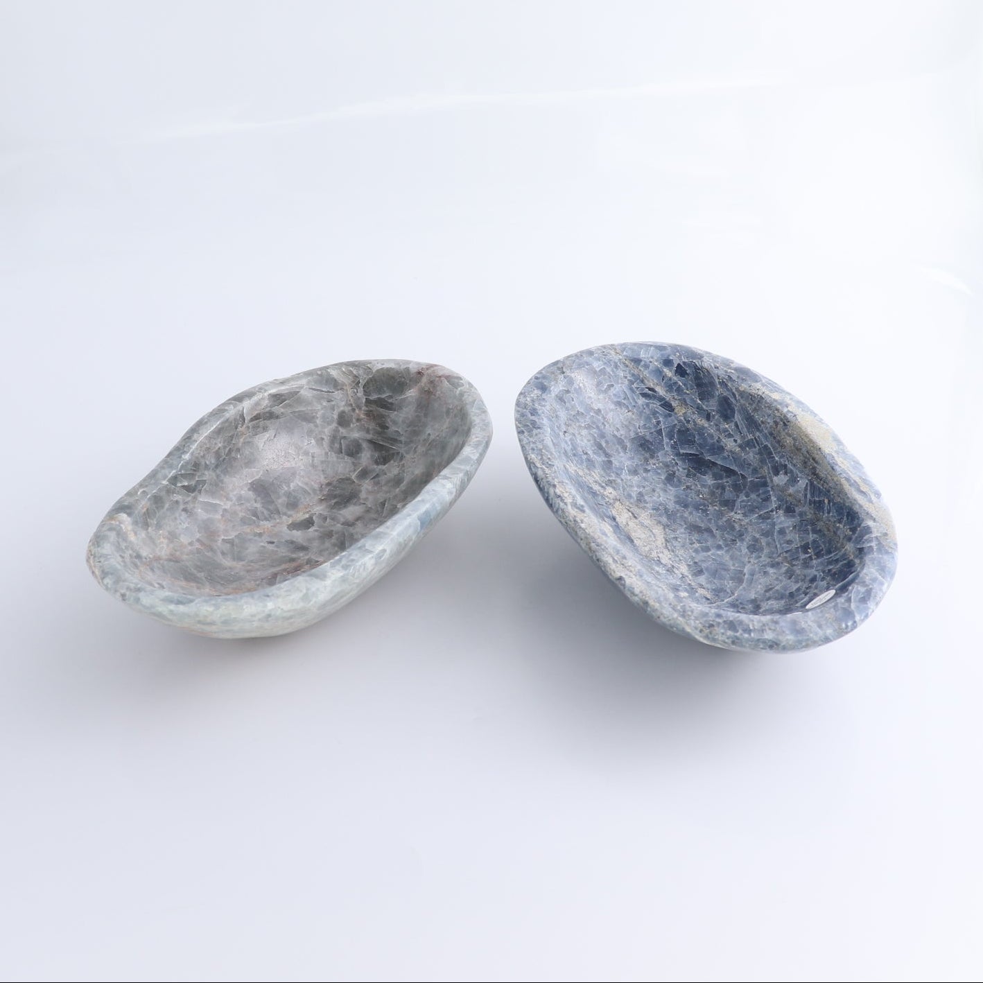 Blue Calcite Bowls Set of 2