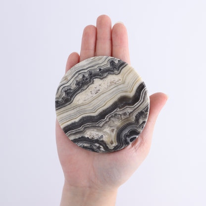 One Zebra Onyx Coaster - Expert Wholesale and Supplier of Wholesale Crystals & Bulk Gemstones, ["Catalog Onyx","coaster","Mexico","onyx","Zebra Onyx"]