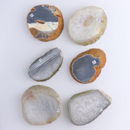 Agate Slices Set of 6 - Expert Wholesale and Supplier of Wholesale Crystals & Bulk Gemstones, ["Agate","Brazil","Slices and Slabs"]