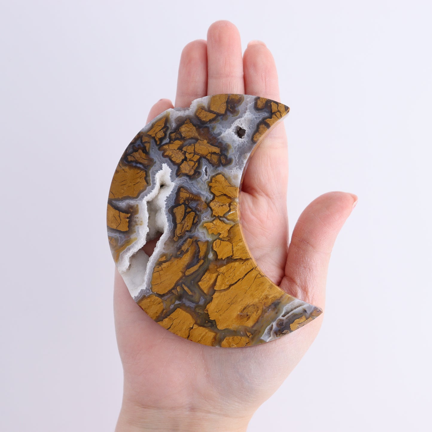 Brecciated Jasper Moons Set of 6 - Expert Wholesale and Supplier of Wholesale Crystals & Bulk Gemstones, ["Brecciated Jasper","Indonesia","moons"]