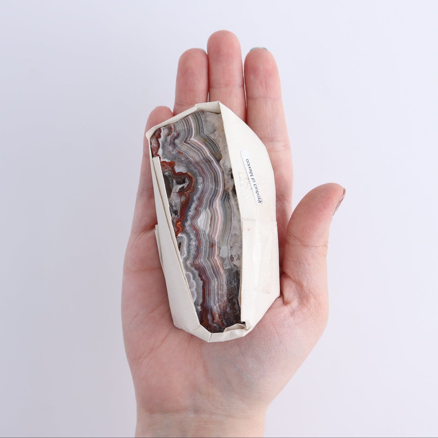 Crazy Lace Agate Flat of 15