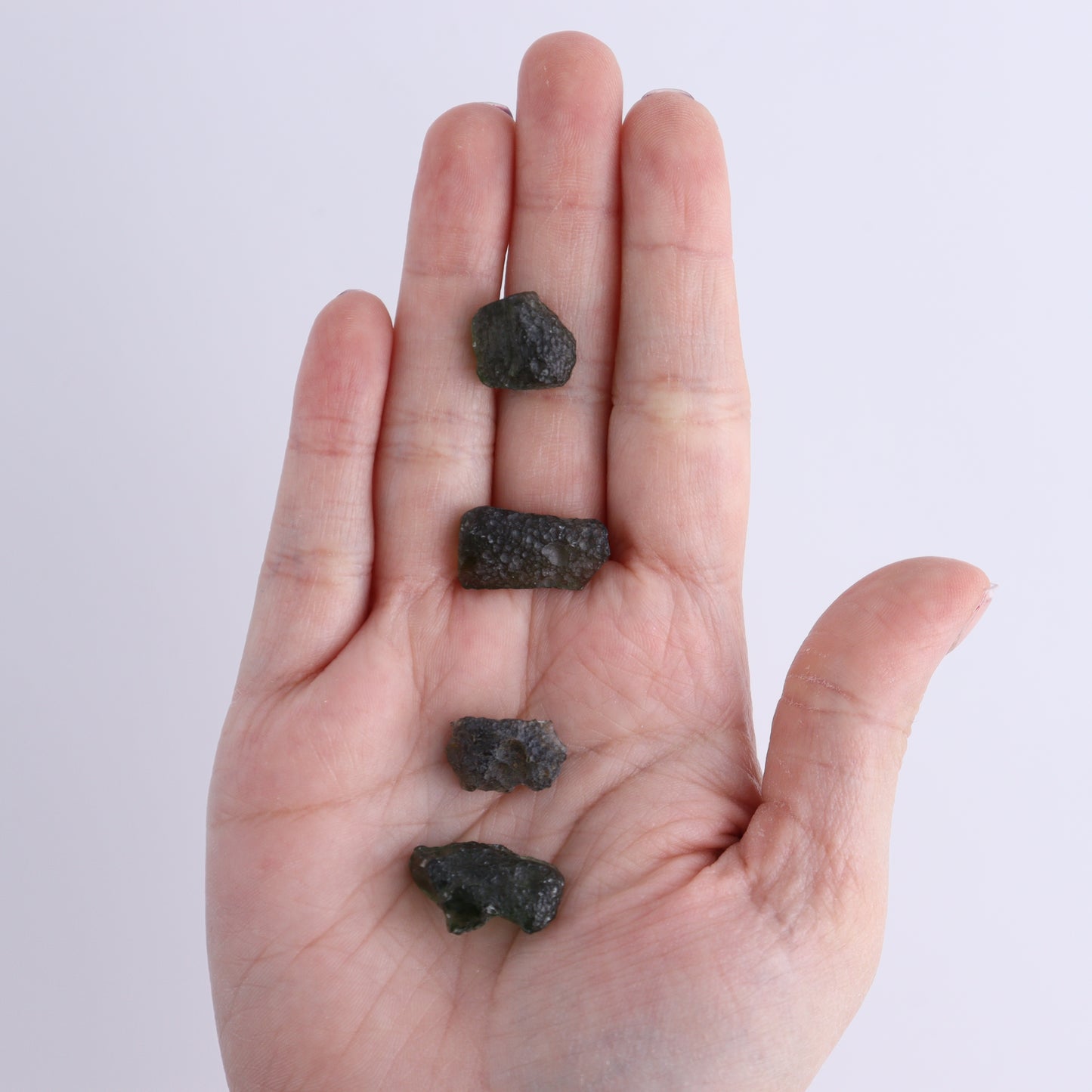 Moldavite Pieces Set of 6 - Expert Wholesale and Supplier of Wholesale Crystals & Bulk Gemstones, ["Czech Republic","Moldavite","Pieces"]