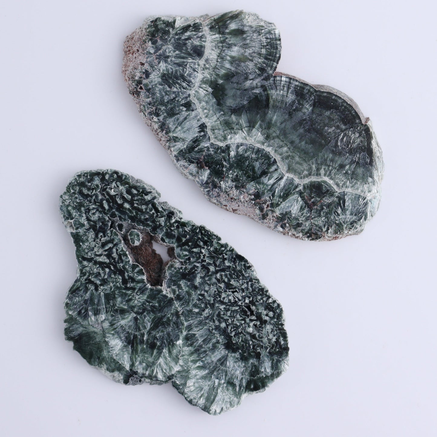 Seraphinite Slices Set of 6 - Expert Wholesale and Supplier of Wholesale Crystals & Bulk Gemstones, ["Seraphinite","Slices and Slabs"]