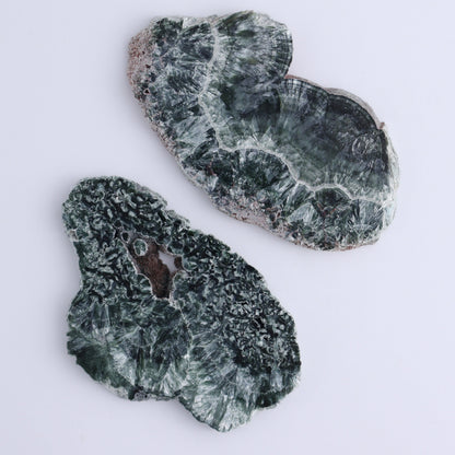Seraphinite Slices Set of 6 - Expert Wholesale and Supplier of Wholesale Crystals & Bulk Gemstones, ["Seraphinite","Slices and Slabs"]