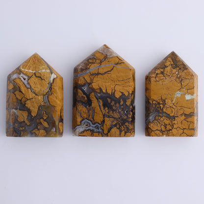 Brecciated Jasper Mixed Carvings Set of 9 - Expert Wholesale and Supplier of Wholesale Crystals & Bulk Gemstones, ["Brecciated Jasper","Hearts","Indonesia","Points"]
