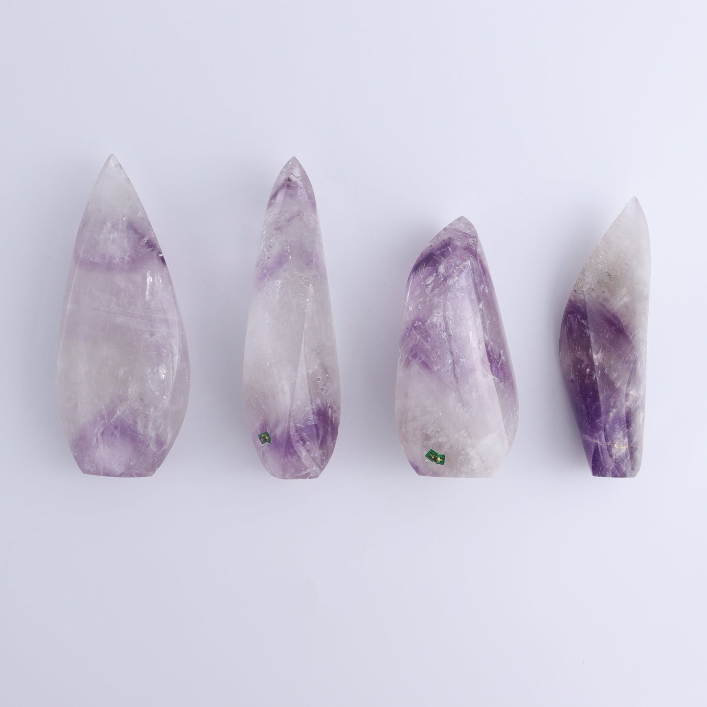 Amethyst Flames Set of 4 - Expert Wholesale and Supplier of Wholesale Crystals & Bulk Gemstones, ["Amethyst","Brazil","flames"]