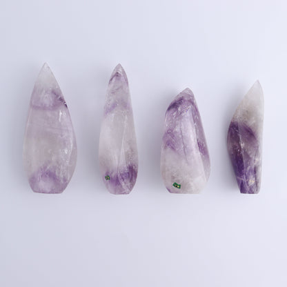 Amethyst Flames Set of 4 - Expert Wholesale and Supplier of Wholesale Crystals & Bulk Gemstones, ["Amethyst","Brazil","flames"]