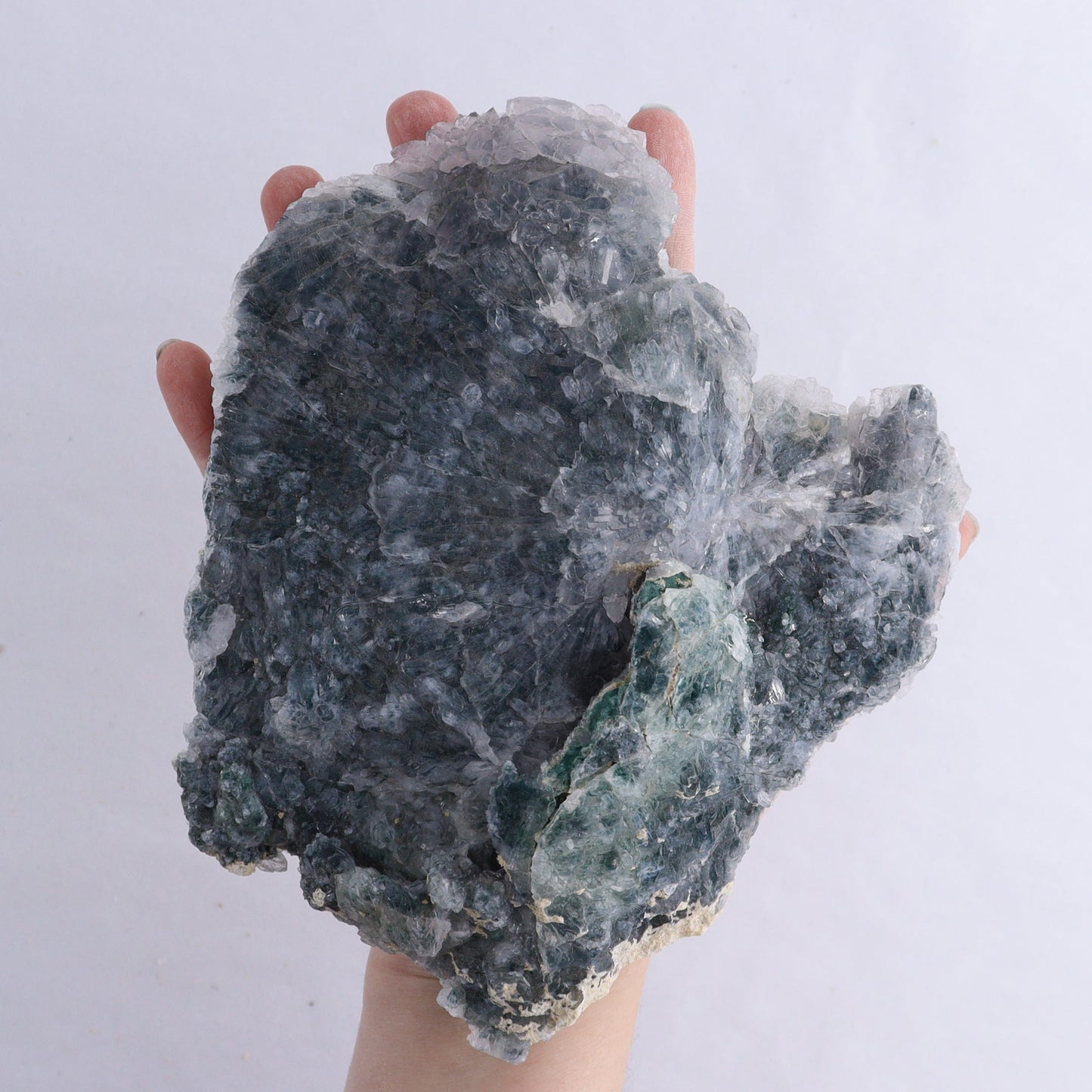 Amethyst Flower Clusters Set of 3