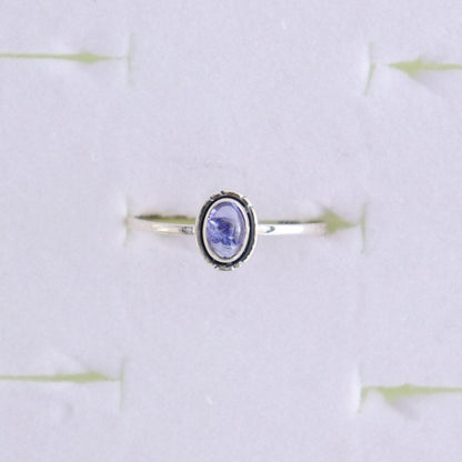 Tanzinite Rings Set of 5 (Ring Holders Not Included) - Expert Wholesale and Supplier of Wholesale Crystals & Bulk Gemstones, ["Ring","rings","sterling silver","Tanzinite"]