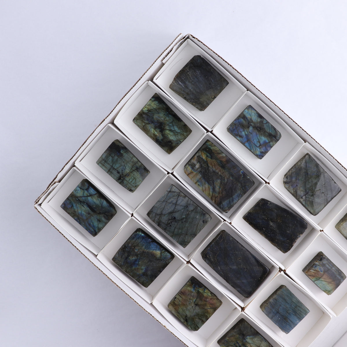 Labradorite Freeform Set of 16 - wholesale crystals