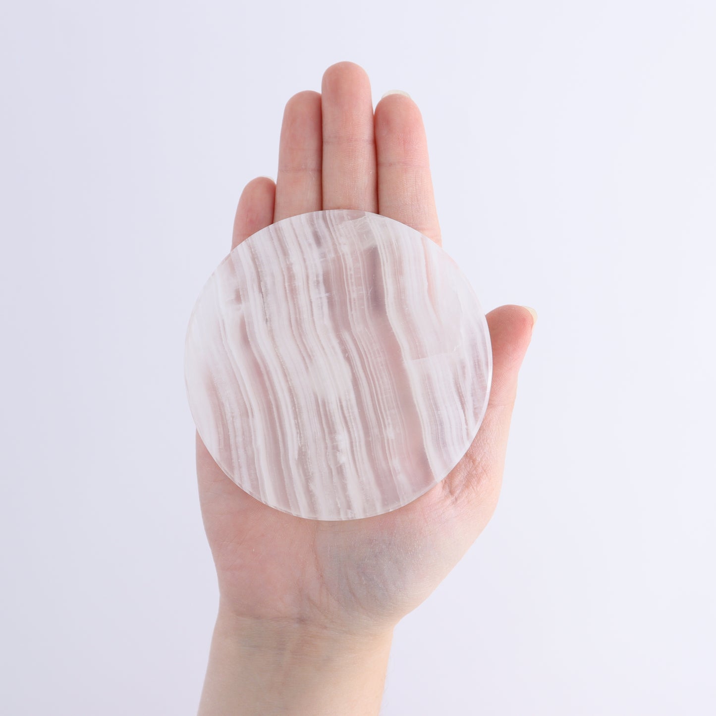 One White Onyx Coaster - Expert Wholesale and Supplier of Wholesale Crystals & Bulk Gemstones, ["Catalog Onyx","coaster","Mexico","onyx","White onyx"]