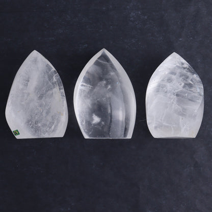 Imperfect Clear Quartz Flames Set of 6 - Expert Wholesale and Supplier of Wholesale Crystals & Bulk Gemstones, ["Brazil","Clear Quartz","flames","Quartz"]