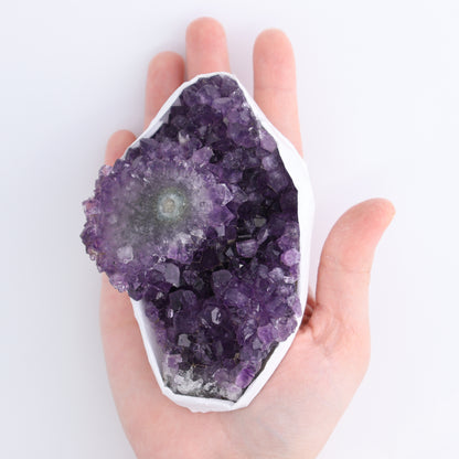 Uruguay Amethyst Clusters with "Eyes" Flat of 9 - Expert Wholesale and Supplier of Wholesale Crystals & Bulk Gemstones, ["Amethyst","Amethyst Eyes","Clusters","Uruguay"]
