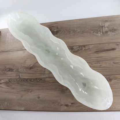 Mexican Onyx/Calcite Canoe Bowl