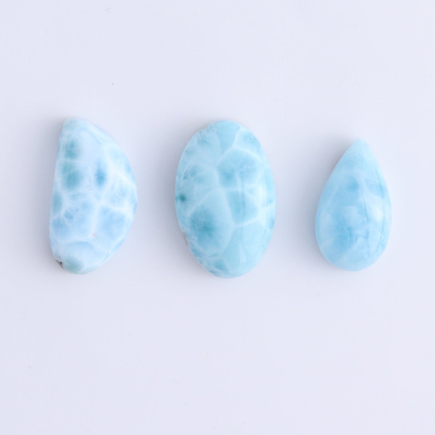 Larmiar Cabs Set of 10 - Expert Wholesale and Supplier of Wholesale Crystals & Bulk Gemstones, ["Cabs","Freeform","Freeforms","Larimar"]