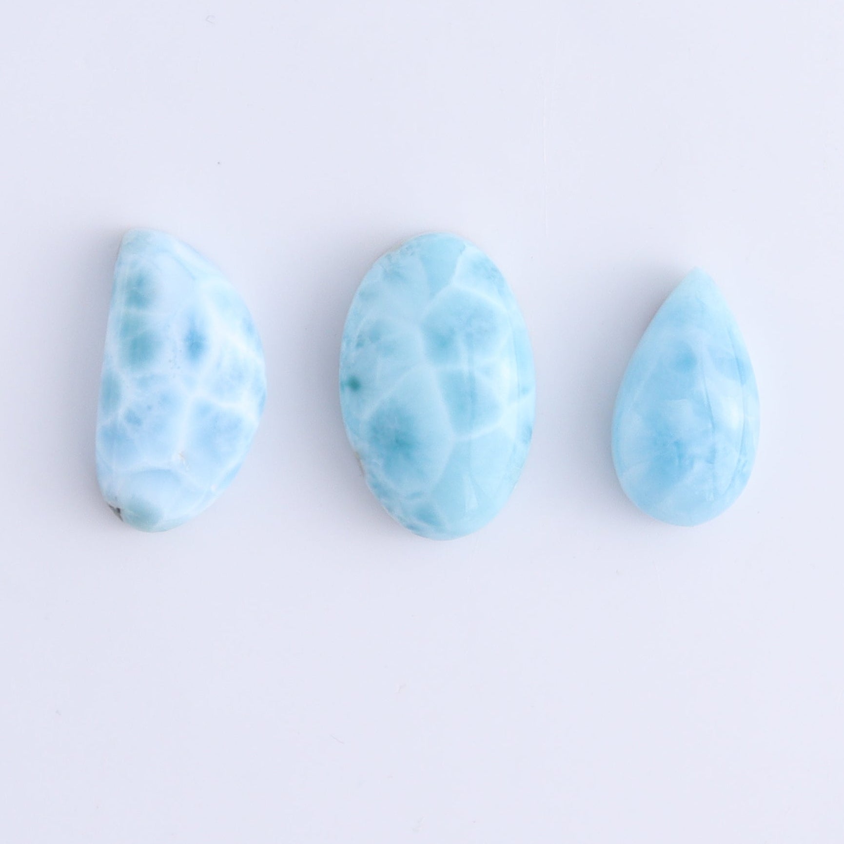 Larmiar Cabs Set of 10 - Expert Wholesale and Supplier of Wholesale Crystals & Bulk Gemstones, ["Cabs","Freeform","Freeforms","Larimar"]