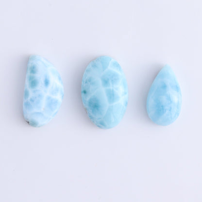 Larmiar Cabs Set of 10 - Expert Wholesale and Supplier of Wholesale Crystals & Bulk Gemstones, ["Cabs","Freeform","Freeforms","Larimar"]