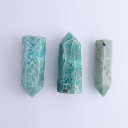 Amazonite Towers Set of 5 - Expert Wholesale and Supplier of Wholesale Crystals & Bulk Gemstones, ["Amazonite","Madagascar","Towers"]