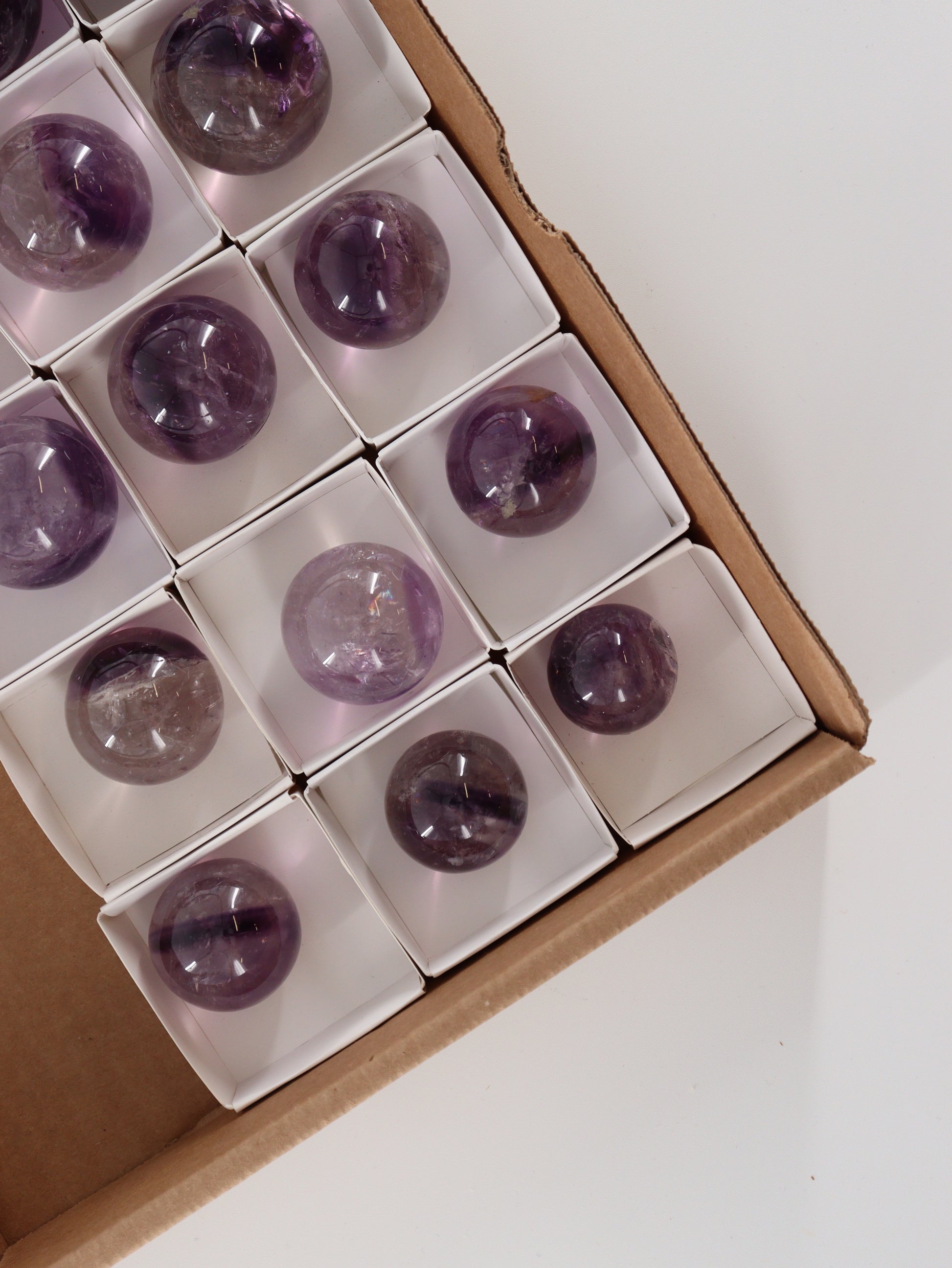 Phantom Amethyst Spheres - Expert Wholesale and Supplier of Wholesale Crystals & Bulk Gemstones, []