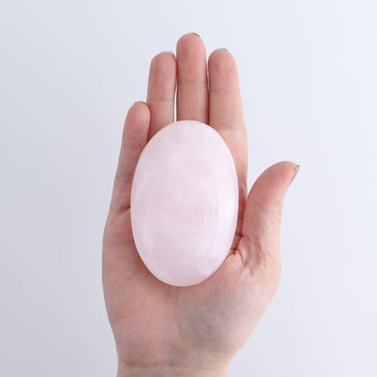 Pink Mangano Calcite Palm Stone Set of 6