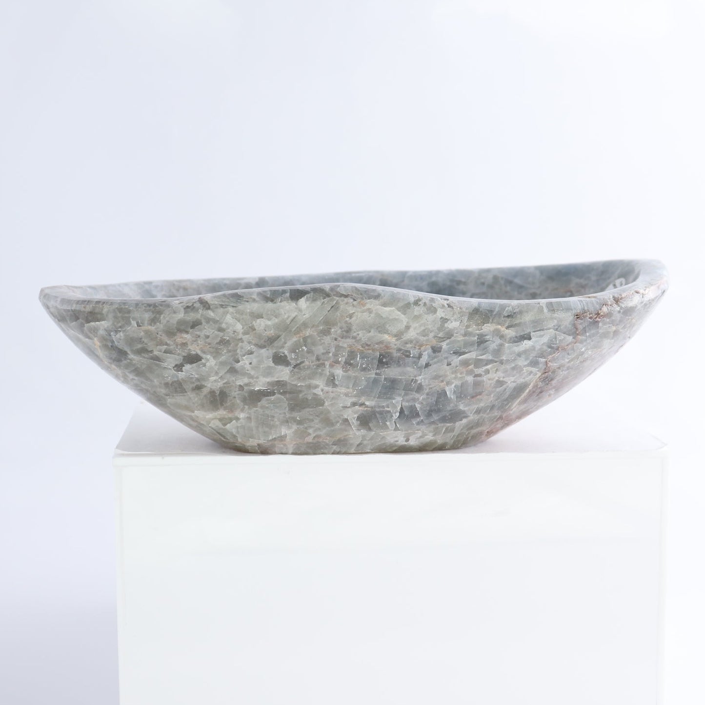 Blue Calcite Bowls Set of 2