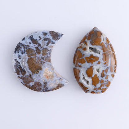 Brecciated Jasper Moons, Stars, Towers, Clouds, and Flames Set of 10 - Expert Wholesale and Supplier of Wholesale Crystals & Bulk Gemstones, ["Brecciated Jasper","Clouds","flames","Indonesia","moons","stars","Towers"]