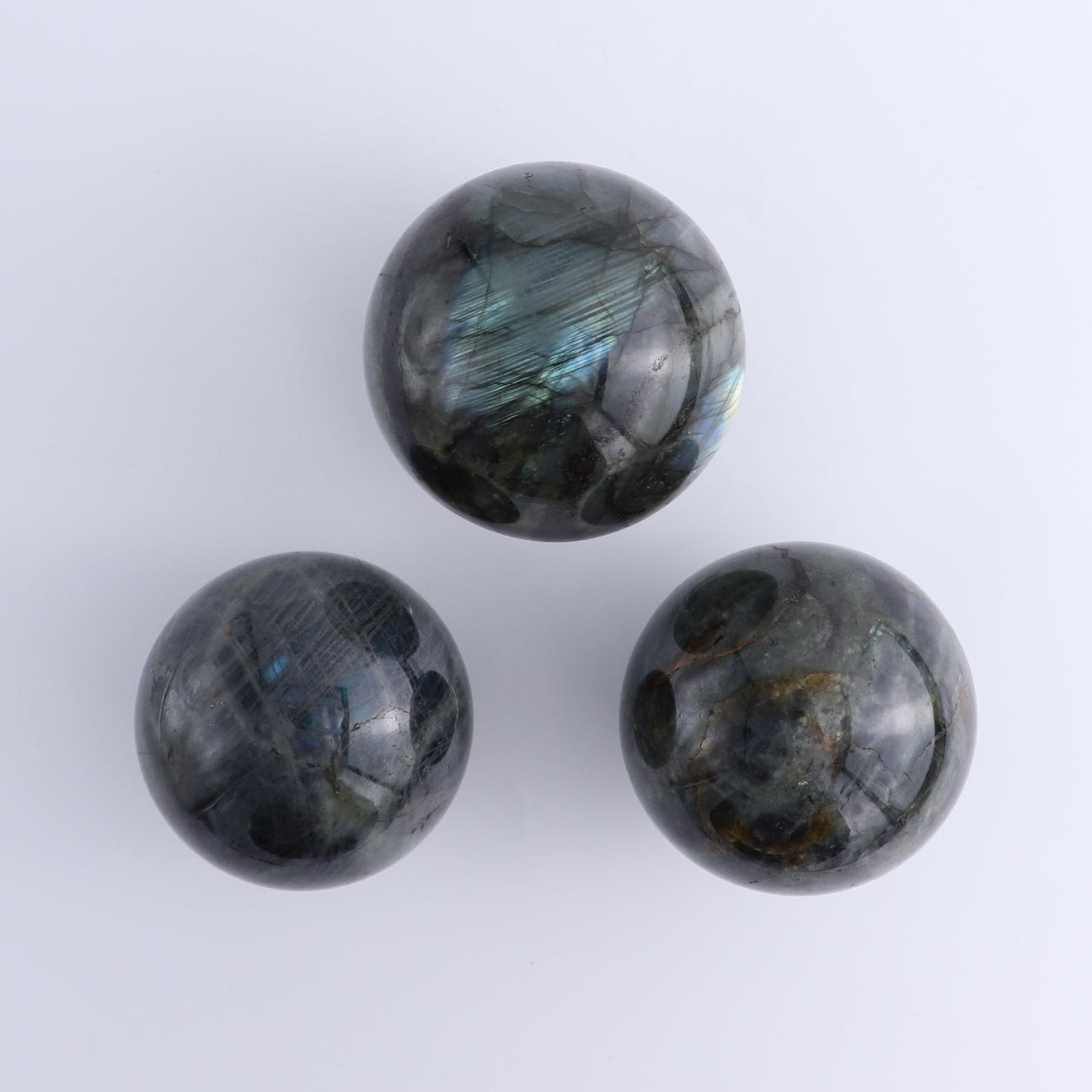 Labradorite Spheres Set of 3