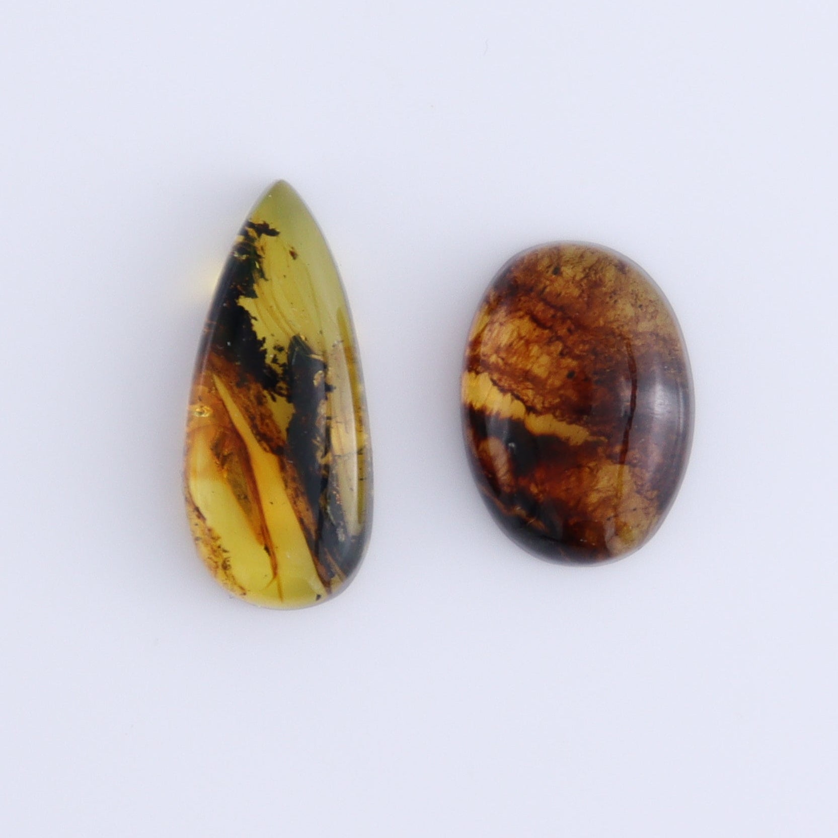 Chiapas Mexico Amber Cabs Set of 8 - Expert Wholesale and Supplier of Wholesale Crystals & Bulk Gemstones, ["Amber","Cabs","Chiapas Amber","Mexico"]