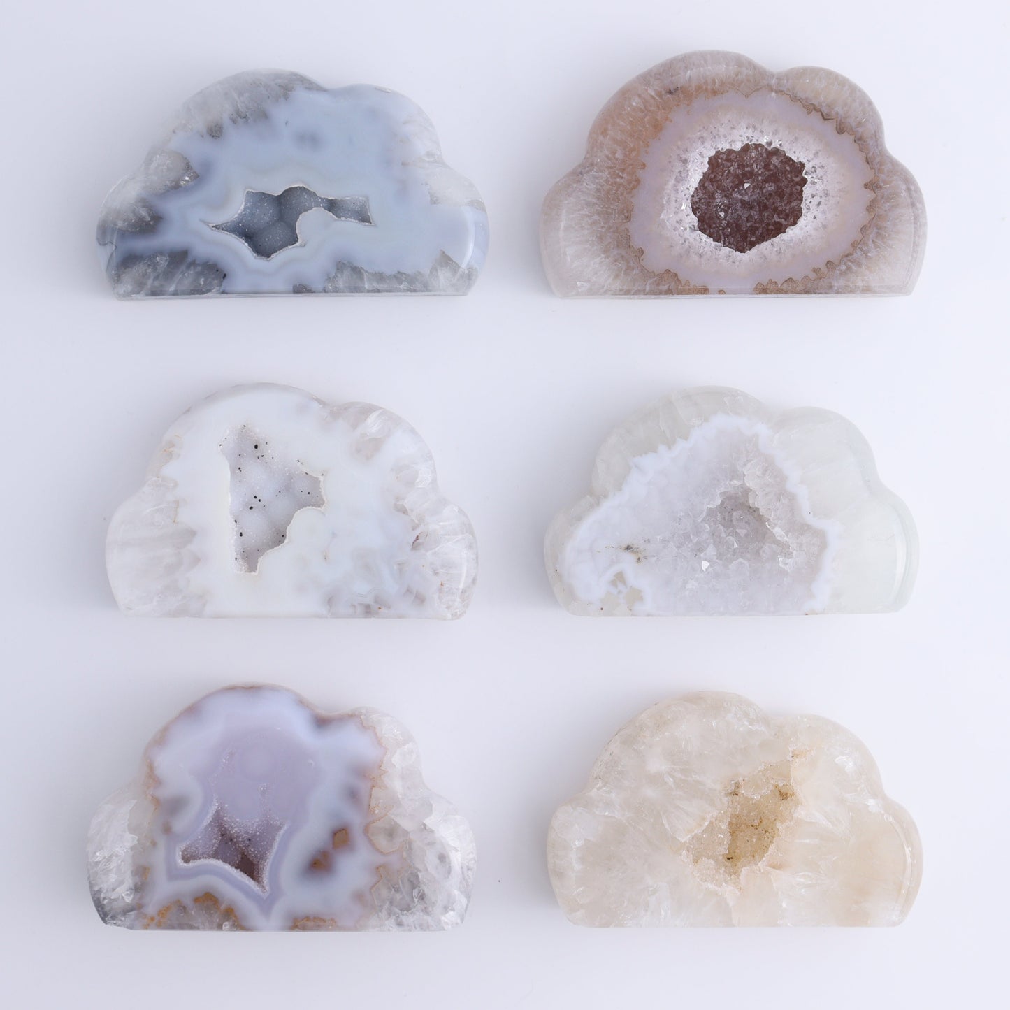 Agate Clouds Set of 6 - Expert Wholesale and Supplier of Wholesale Crystals & Bulk Gemstones, ["Agate","Clouds"]