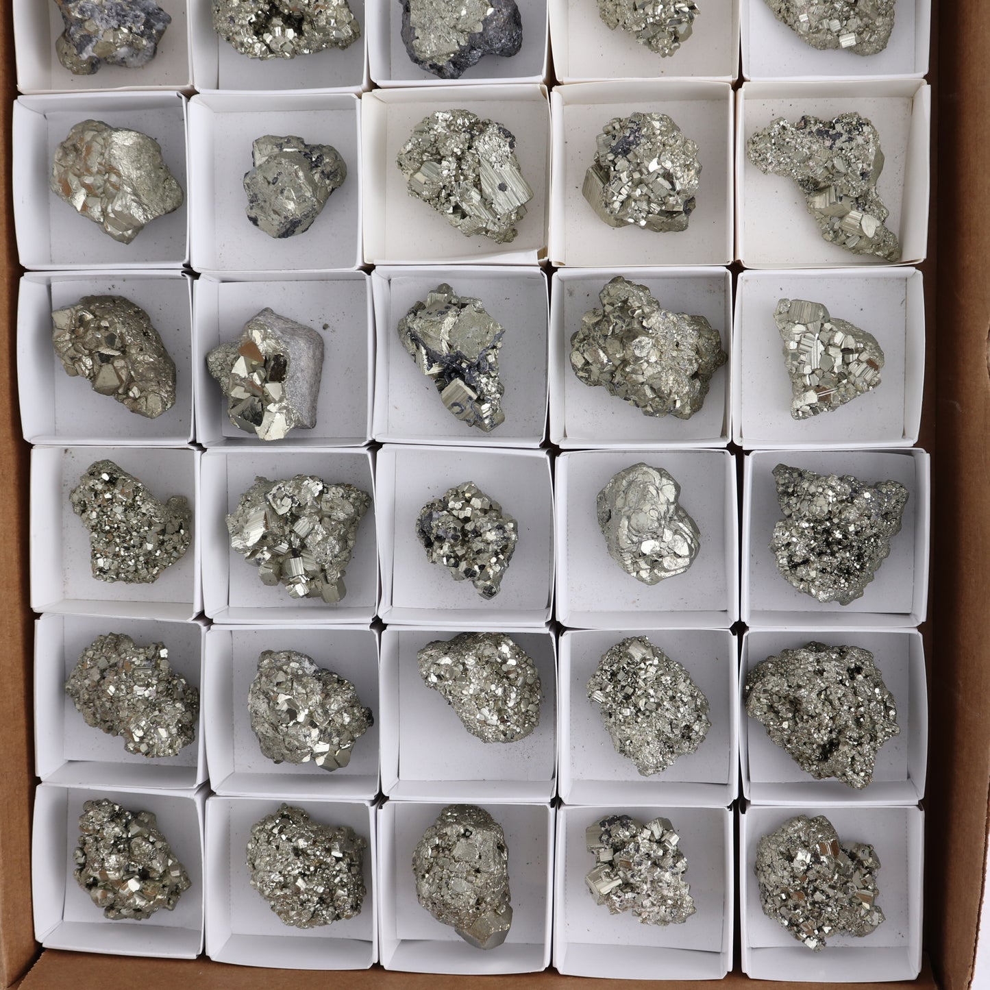 Pyrite Clusters Set of 35