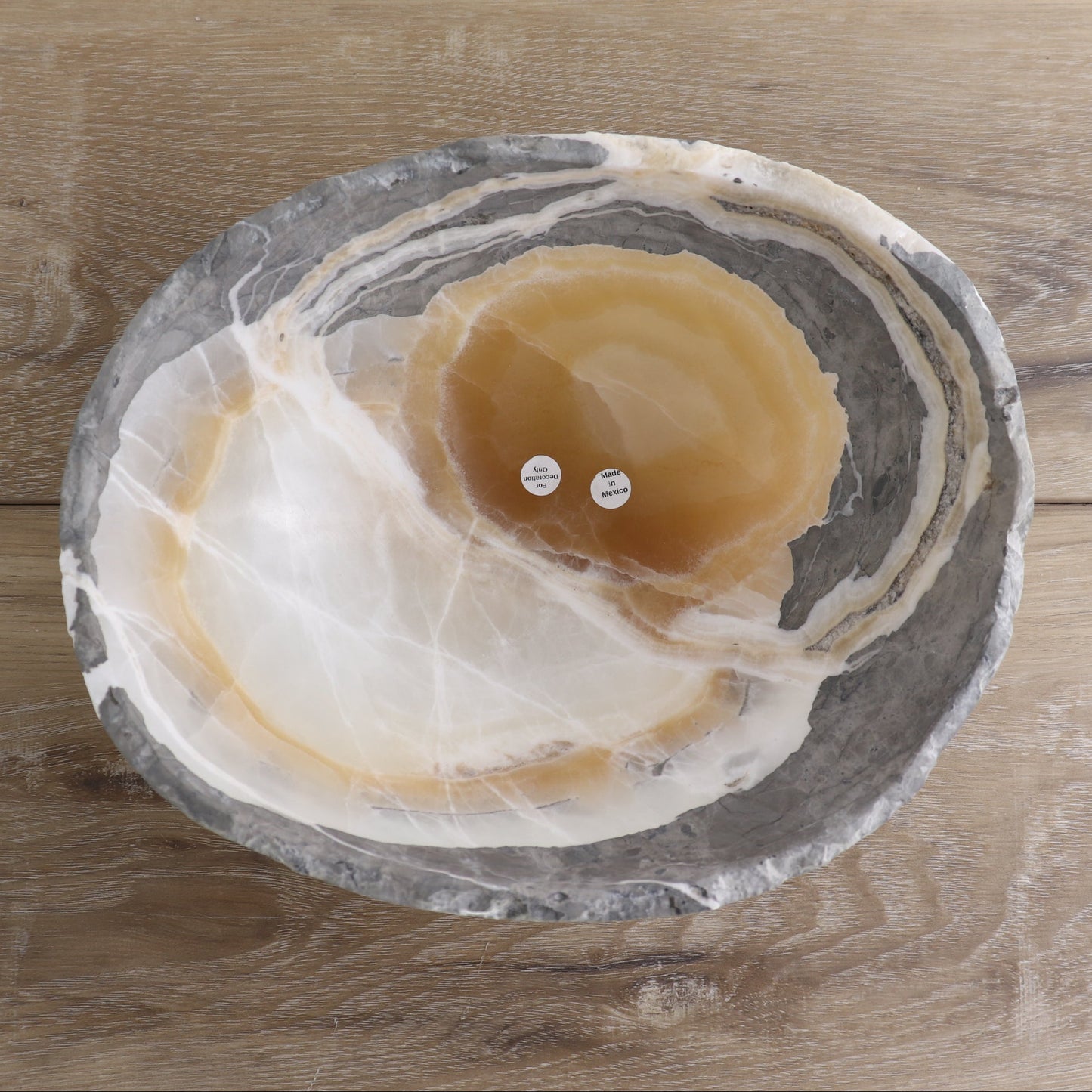 Mexican Onyx/Calcite Bowl 10"