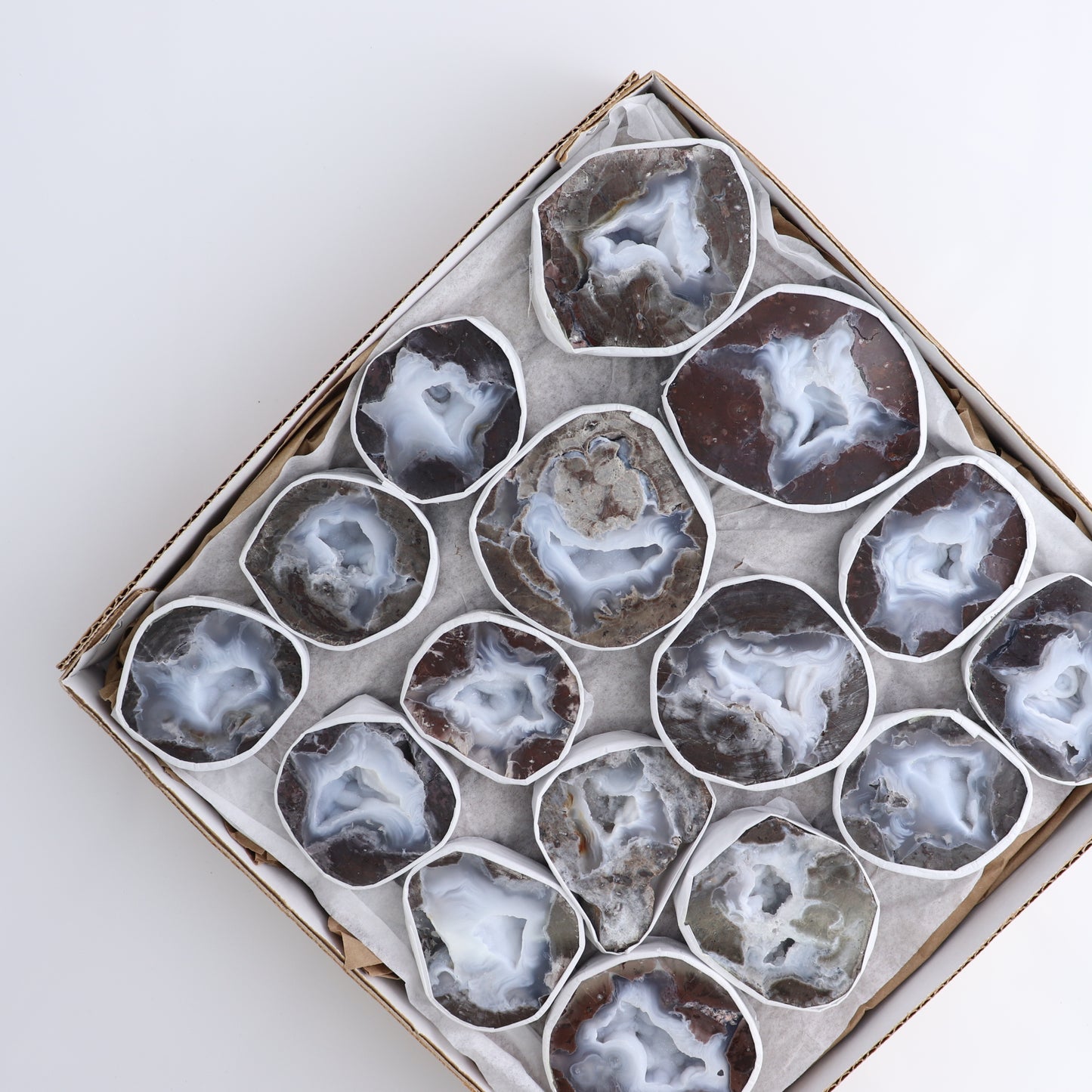 Agate Geodes Set of 16