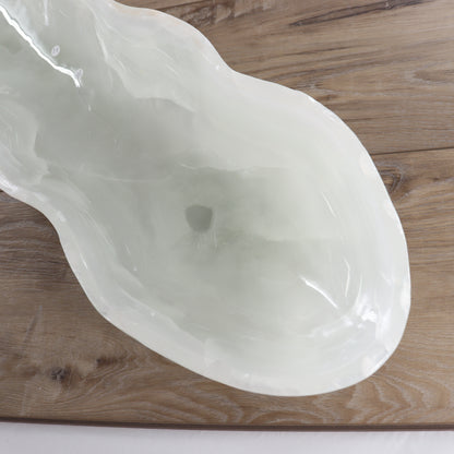 Mexican Onyx/Calcite Canoe Bowl