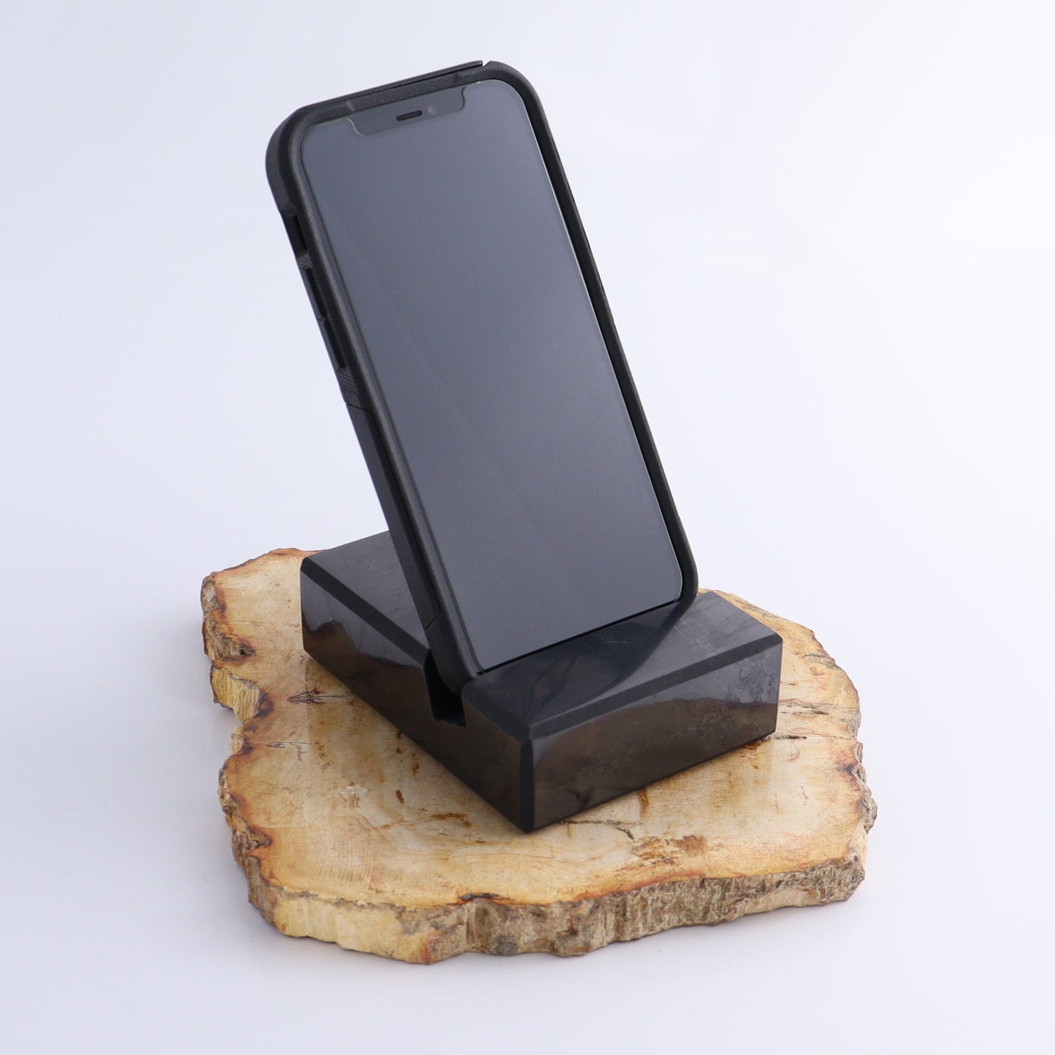 One Shungite Phone Stand - Expert Wholesale and Supplier of Wholesale Crystals & Bulk Gemstones, ["Phone Stand","Russia","Shungite"]