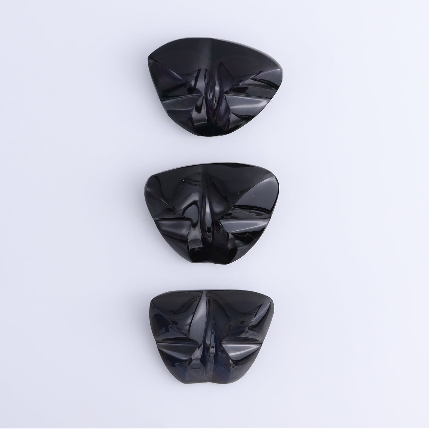 Rainbow Obsidian Butterflies Set of 3 - Expert Wholesale and Supplier of Wholesale Crystals & Bulk Gemstones, ["Butterflies","Butterfly","Mexico","Obsidian","Rainbow Obsidian"]