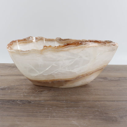Mexican Onyx/Calcite Bowl 12"