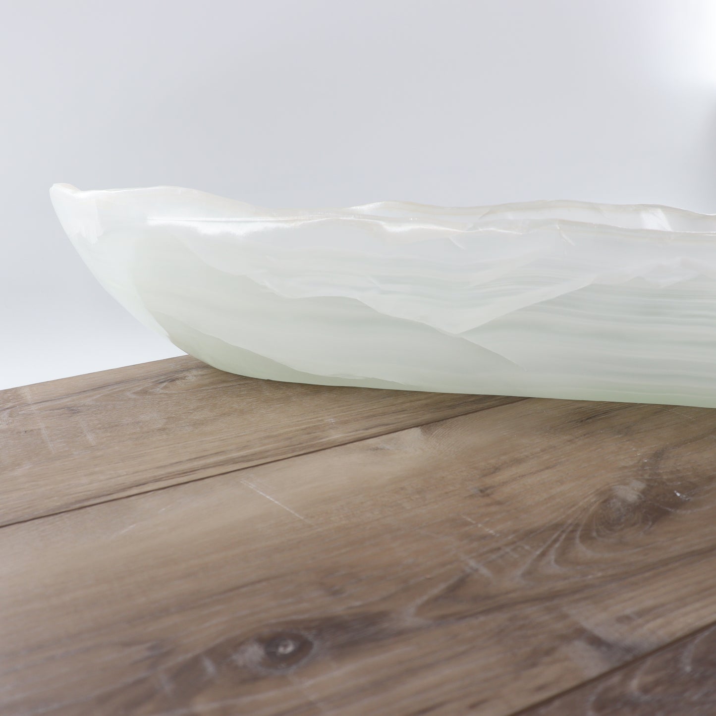 Mexican Onyx/Calcite Canoe Bowl